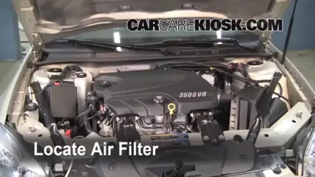 2008 Chevrolet Impala LT 3.5L V6 FlexFuel Filtre à air (moteur) Changement